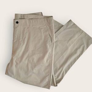 Nautica Chinos Sz 40x30 Natural Lightweight Pockets Relaxed‎ Fit Utility Classic